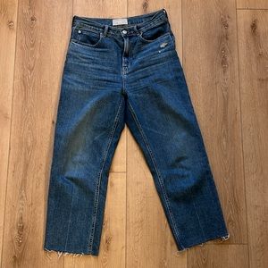 Everlane The way high blue Jean crop